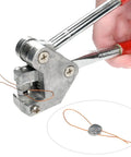 100 Pcs Round Lead Seals Kit With Easy Grip Sealing Pliers And Crimper 10x5mm Seals Red Handle Includes 100m Copper Wire
