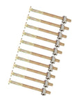 Heavy Duty M6 X 80mm Bunk Bed Replacement Hardware Kit 10 Sets Carbon Steel Hex Bolts arranged in rows for assembly.