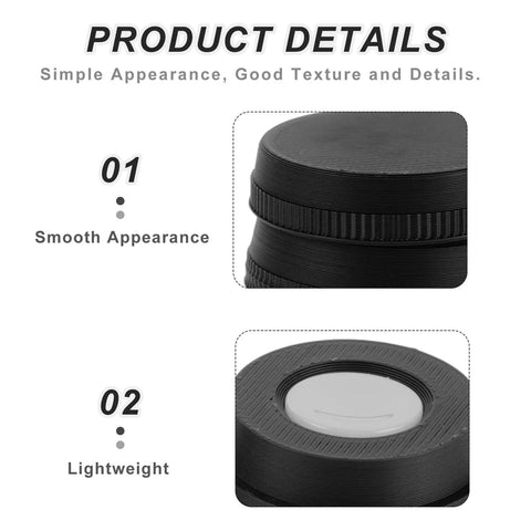 Close-up of Gearhead Watchmakers Oil Dish Ceramic Reservoir For Precise Lubrication showing smooth black ceramic texture