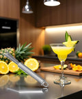 Stainless Steel Pineapple Eye Remover Tool With V Shaped Cutter And Ergonomic Handle for easy kitchen fruit prep on counter