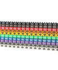 Wire Numbering Marker C Shape Cable Marker Tubes For Quick Cable ID 150 Pcs KCM 1.5mm 1.5 Square Easy Snap In Labels