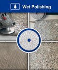 4 Inch Diamond Grinding Pads For Concrete Granite Marble Stone Set Of 2 Pieces Dry And Wet Polishing Tool in Use