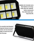 JUDYSSY Bright Led Floodlight 30W-600W，front view showcasing LED chips with IP65 rating and aluminum housing for durability.
