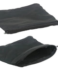 Rugged Heavy Duty Black Miter Saw Dust Collection Hood Pair With Zippered Table Saw Bag Polyester dust control bags with zippers.