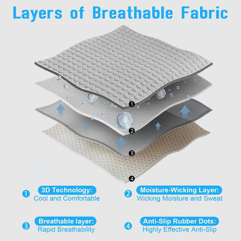 Layers of breathable fabric showcasing Cooling Butter Soft Ice Silk Golf Cart Seat Cover With Four Pockets Universal Fit