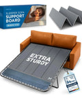 Heavy Duty Reinforced Plywood Support Board For Queen Sleeper Sofa Shields Against Digging Steel Bars And Creates A Slick Flat Sleeping Surface That Stops The Back Pain on a pulled-out sofa bed