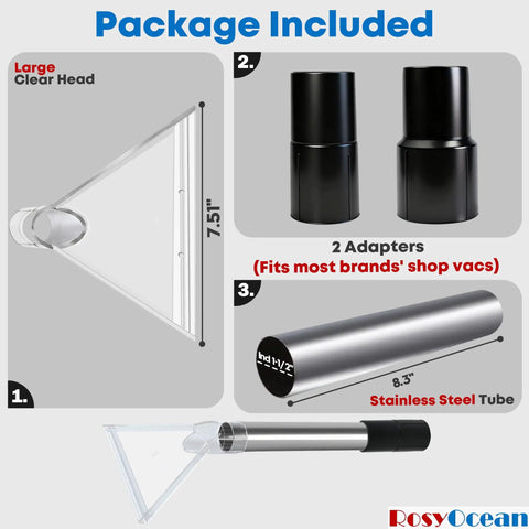 Universal Hand Tool For Truck Mount And Portable Extractor Vacuum Cleaners, Upholstery And Carpet Cleaning Attachment packaging