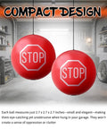 Two Pack Garage Tennis Ball Parking Aid With Soft PU Ball And 13 Ft Adjustable Rope For Safe Parking, High Visibility Car Stopper