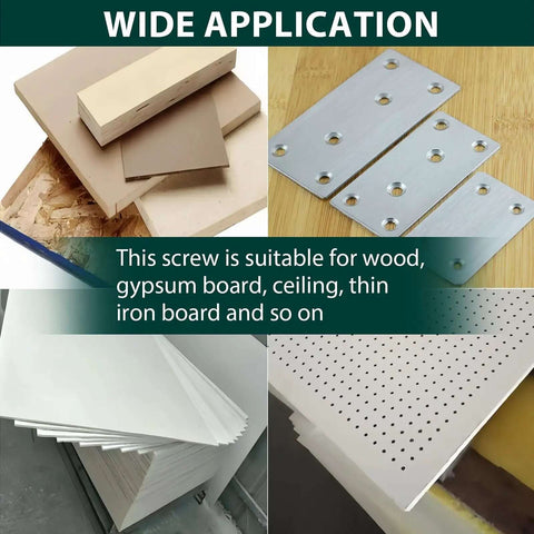 80 Piece Expansion Screw Petal Nut Kit for M4-20 M4-25 M5-25 M6-25 Sizes showing wide application on various materials