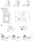 Mounting instructions for Four Pack Full Overlay European Soft Close Cabinet Hinges For Kitchen Cabinets With Silent Damper.