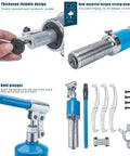 Real Heavy Duty Hydraulic Gear Puller W Box For Heavy Machinery Repair 2 Or 3 Jaw Separator Vertical Horizontal 15 Ton Capacity Wheel Bearing Removal No Oil Leakage One Piece Forged Steel Tough Auto Shop Jobs Workhorse Tool, blue forged steel body