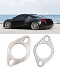 2 Inch Flange Connection Kit With Stainless Steel Flanges And Gasket Set Including Bolts Locknuts And Washers For Downpipe