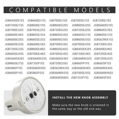 Upgraded Stove Knob For Gas Oven Range Control 5 Pack Replacement Parts Compatible With AP5989029 And PS11729081 model list