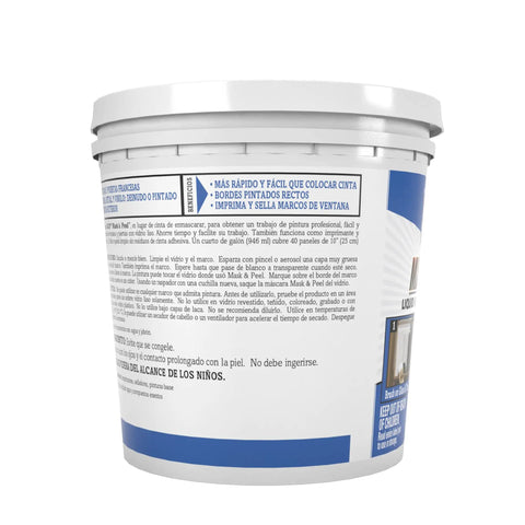 Side view of Liquid Masking Tape And Primer For Windows, Peelable Mask That Seals Window Frames While Keeping Glass Clean, 1 Quart