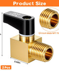 Two Pack One Quarter Inch NPT Brass Air Compressor Drain Valve Ball Valve Drain Cock For Air Tanks And Piping Systems, DIY view