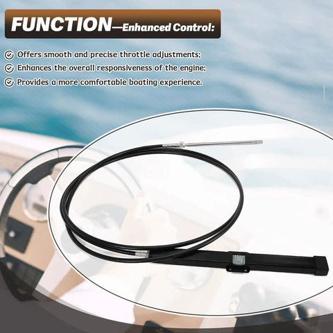 18 Foot Heavy Duty Mechanical Rack And Pinion Steering Cable For Back Mount Rack Systems Beefed Up Single Cable