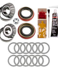 Motive Gear front pinion kit for Dana 30 differential with Timken tapered bearings; includes seals and assorted shims.