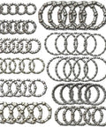 Bike Ball Bearing Retainer Kit With 10 Types Of Retainers For Headset Crank And Wheel Bearings, 5 Sets, 50 Piece Repair Accessory Pack shown