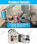 Heavy Duty Vertical And Horizontal Belt Sander With Brushless Motor And Digital Display Kicks Butt At Shaping Wood And Metal Delivering Hella Smooth Finishes Stepless Speed Control For Pro Grade Results Without Breaking A Sweat showing 14mm thick steel plate support.
