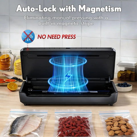 Powerhouse Vacuum Sealer For Food With 90KPa Power And 7 In 1 Modes Damp Moist Dry Canister And More Freshness Storage Bag Included Big