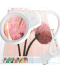LED Magnifying Lamp For Diamond Painting Tools With 4X And 6X Magnifier, Clip Flexible Neck, Bright LED Light Over Project