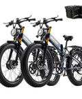 Badass Dual Motor Electric Bike For Adults Built Tough For Everyday Cruisin With 3000W Peak Power and 26 inch fat tires.