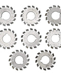 Pro Grade High Speed Steel Gear Cutter Set For Gear Milling 20 Degree Cutting Tool For Machine Shops 8 Pieces Industrial Quality