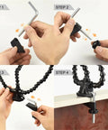 Helping Hand Soldering Tool With Table Clip And Stand Third Hand Soldering Holder assembly steps