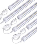 LED Shop Light 2Ft 20W V-Shaped Linkable Ceiling Fixture 2500lm 5000K Daylight Ultra Bright Garage Workshop Basement Lighting