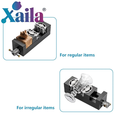 Fractal Vise For Drill Press Vise Mini With Self Adjusting Fractal Jaw System Snap Jaws And Angle Jaw Compact Drill Press Vise Module For Your Dope Home Shop Durable Metal Clamp For Precision Machining And Secure Workholding, black metal vise holding regular and irregular items