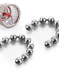Replacement Chain And Ball Set For Wakit Grinder RollBotz, stainless steel ball and chain assembly for electric herb grinder, 2-pack close-up.