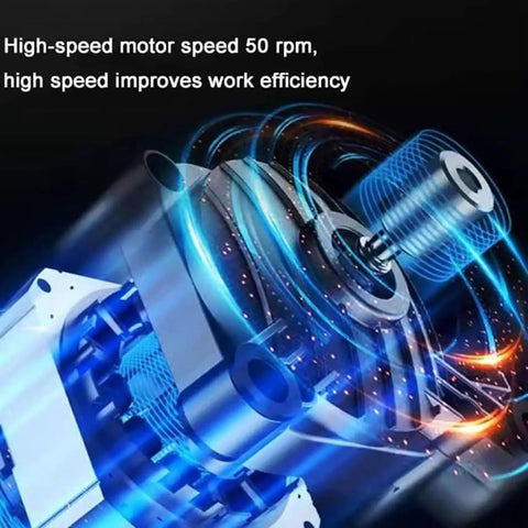 Close-up of the motor in the Heavy Duty Electric Stretch Film Packaging Machine With Quick Spin Turntable And Beast Mode Motor Drive.