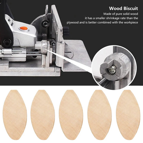 Solid Wood Biscuit for Woodworking, Top Notch Joinery, Minimal Shrinkage, Boss Bonding Performance, biscuits and joiner tool image.