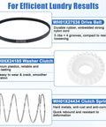 Must Have Complete Washer Repair Kit With Transmission Pulley And Nut, Washer Shift Actuator, Drive Belt, Clutch And Clutch Spring