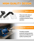 Universal Bench Grinder Safety Shields Tough As Nails Guard with acrylic covers installed on a bench grinder.