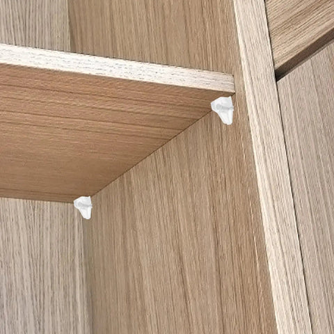 Lightweight 3mm plastic shelf support pegs pack of 60 with studs durable cabinet pins in wooden bookcase