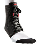 Lightweight Laced Ankle Brace For Quick Mobility And Serious Support Black X Small Breathable Two Layer Polyester Vinyl Mesh
