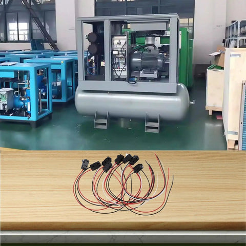 Four Pair Pro Grade Through Beam Photoelectric Switch Sensor with Infrared Beam Break Detection on a table in a factory setting
