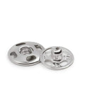 Sew-On Snaps Size 1 Nickel-Plated Brass 8-Count Set For Garments And Outerwear Like Sweatshirts Cardigans Jackets And Coats Durable Closures Built To Last For DIYers