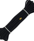 Coiled 1/4 Inch Black Bungee Cord, 500 Feet, Marine Grade Polyester for Secure Tie Downs, Kayaks, Trailers, and Outdoor Equipment