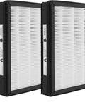 Replacement A Size Air Filter For Idylis And Filtrete Purifiers, 2 Pack, white pleated filters with black frames