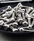 Beefed-Up Ultra Light Titanium Bolt M7x24.5mm With 1.0mm Pitch And 12 Point Spline Socket Forged Head For BBS Wheel Mods Gr5 Ti Fasteners