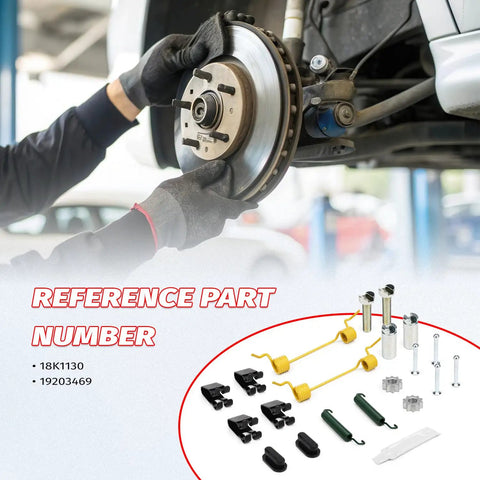 Exact Oe Replacement Rear Parking Brake Hardware Kit Fits Dodge Ram 1500 Models 2006-2008 Perfectly Match Part Numbers 18k1130 And 19203469 For Reliable Performance Without Any Modifications Needed To Fix Your Brakes. rear brake hardware kit parts