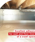 Heavy Duty Butyl Seal Tape 1 Inch By 50 Feet Weather Resistant And Leak Proof Sealant used for crawl space sealing.