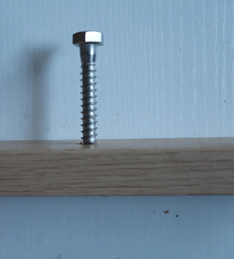 3/8 Inch Hex Head Lag Screws 20 Pack Premium Heavy Duty 304 Stainless Steel Outdoor Construction Bolts Hardy As Nails Pro Level Fasteners For Decking And Fence Projects in wood