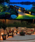 Outdoor Landscape Lighting Cast Aluminum 2.5W Deck LED Lights Low Voltage 12V For Steps Posts And Fences Warm White Waterproof IP65 Black Finish 1 Pack illuminating garden path and patio