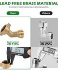Lead-free brass hose elbow, Brass 45 Degree Hose Elbow RV Fresh Water Fill Adapter Three Quarter Inch Connector No Kink Flow For Campers And RVers Easy Fill And Reliable Water Supply For Outdoor Adventures One Pack