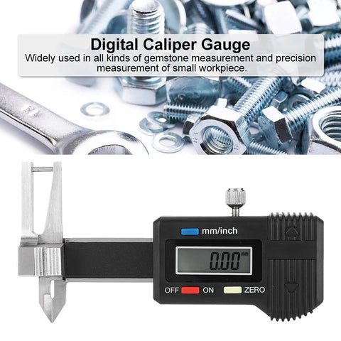 Stainless Steel Digital Caliper 0 To 25mm With 0.03mm Accuracy, with smart electronic display and 1.5V battery, front view