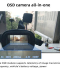 OSD module with display for 5.8G FPV Camera With 48CH Wireless Image Transmission OSD 800TVL Adjustable 25mW 100mW 200mW.