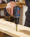 Using Six Piece Drill Tap Set Three In One Combo Hex Shank Bits HSS 4341 on wood in workshop